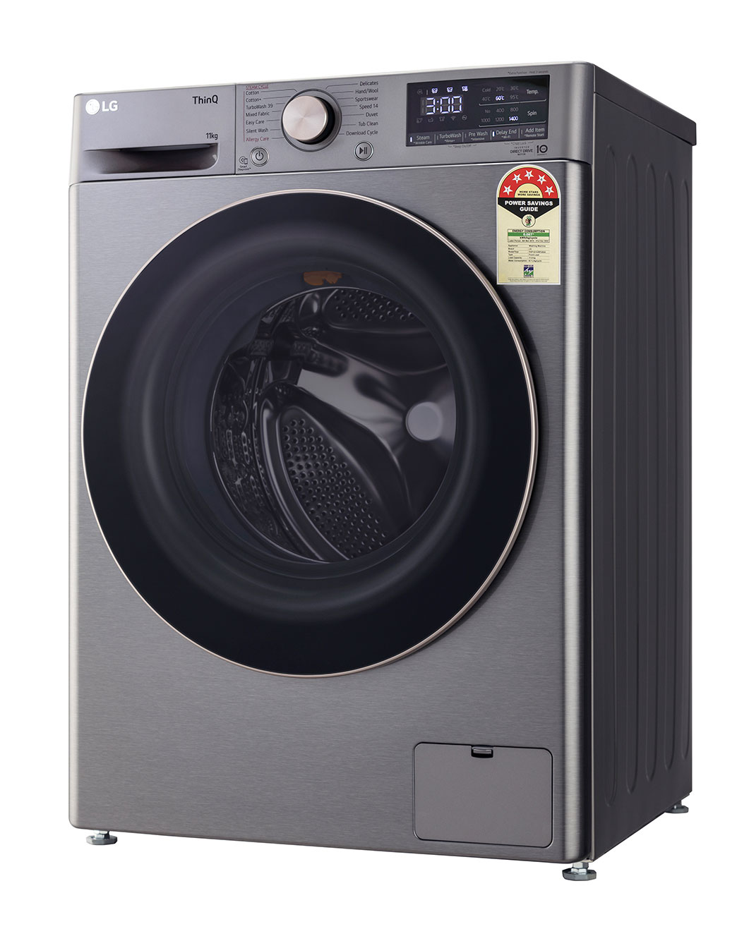 LG 11Kg Front Load Washing Machine - FHP1411Z9P | LG IN