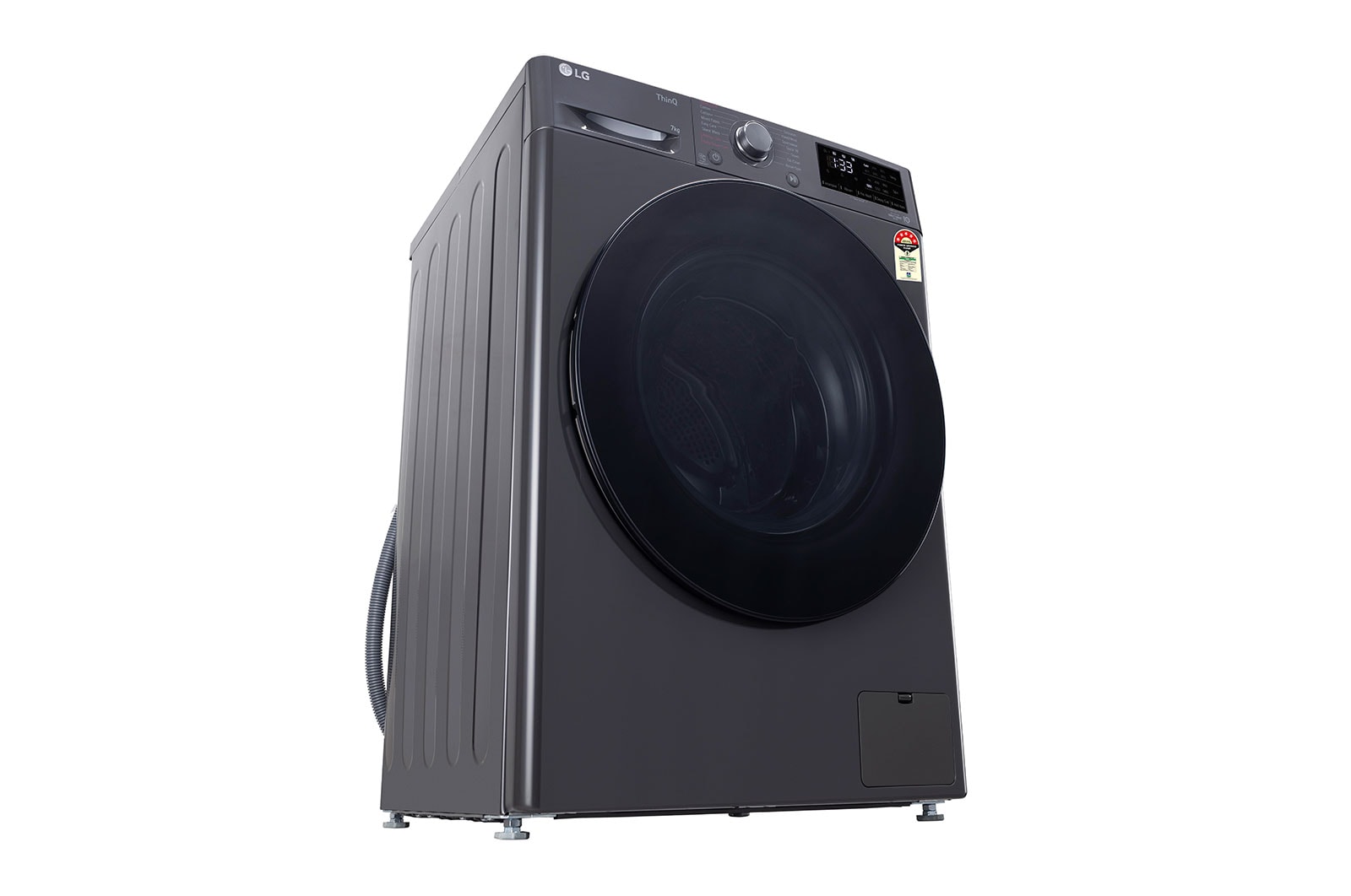 LG 7Kg Front Load Washing Machine, AI Direct Drive™, Middle Black, FHV1207Z4M