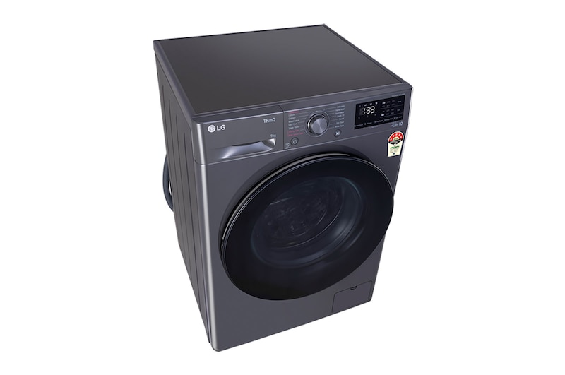 LG 9Kg Front Load Washing Machine, AI Direct Drive™, Middle Black, FHV1409Z4M