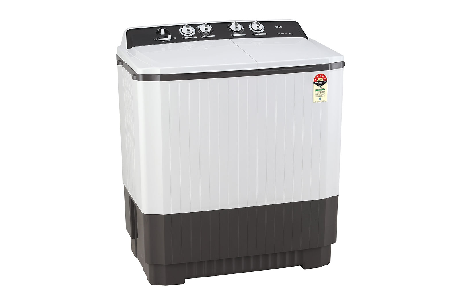 LG 10Kg  Semi Automatic Top Load Washing Machine, Roller Jet Pulsator, Dark Gray, P1040RGAZ