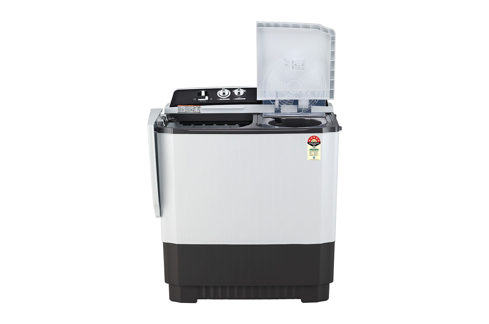 LG 10Kg  Semi Automatic Top Load Washing Machine, Roller Jet Pulsator, Dark Gray, P1040RGAZ