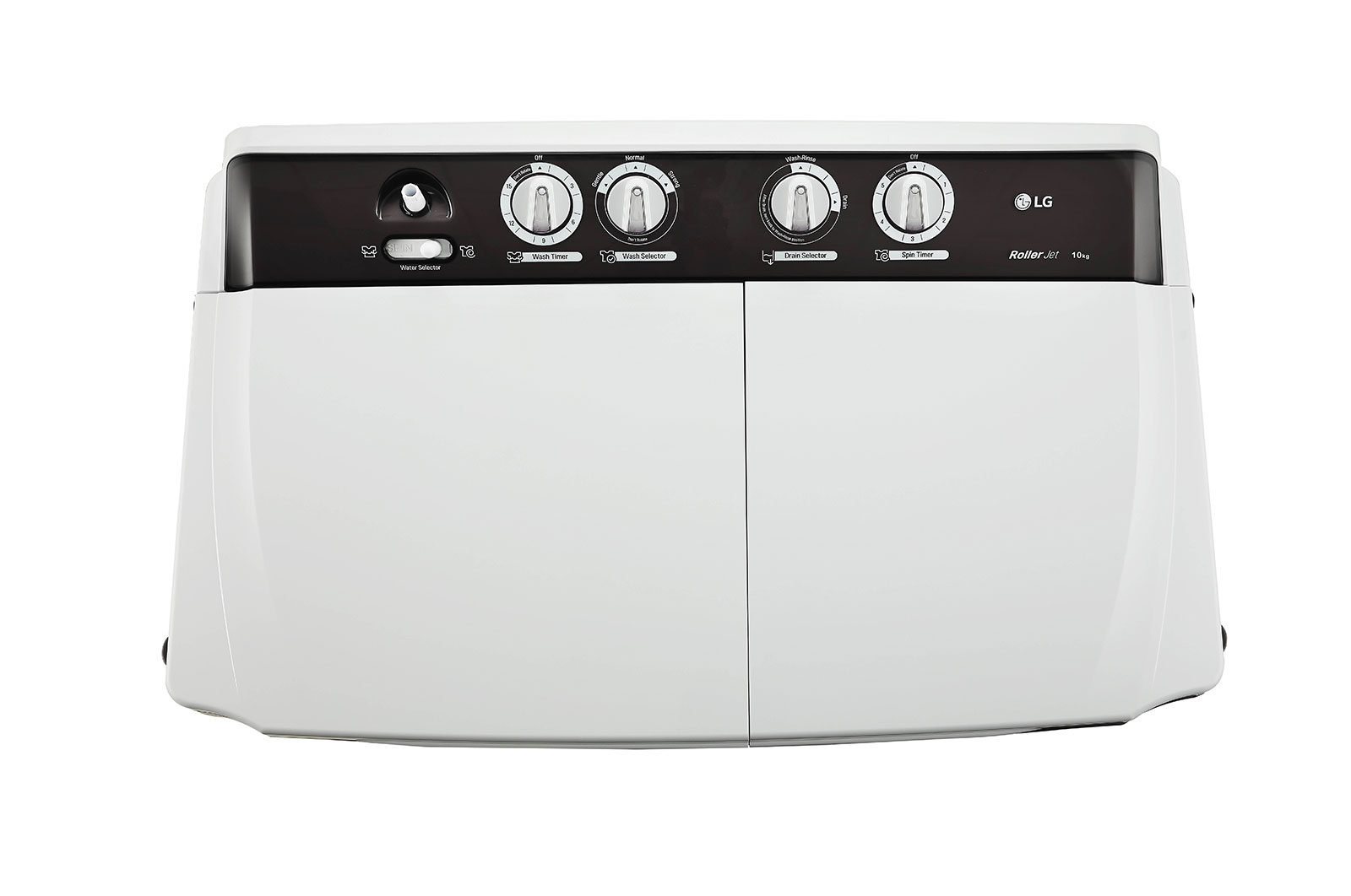 LG 10Kg  Semi Automatic Top Load Washing Machine, Roller Jet Pulsator, Dark Gray, P1040RGAZ