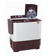 LG 10Kg Semi Automatic Top Load Washing Machine, Roller Jet Pulsator + Soak, Burgundy, P1050SRAZ
