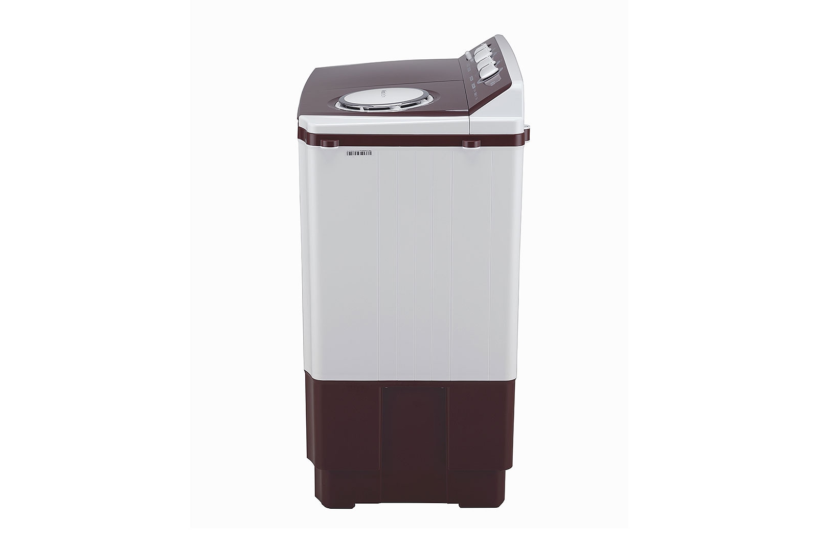 LG 10Kg Semi Automatic Top Load Washing Machine, Roller Jet Pulsator + Soak, Burgundy, P1050SRAZ