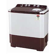 LG 10Kg Semi Automatic Top Load Washing Machine, Roller Jet Pulsator + Soak, Burgundy, P1050SRAZ