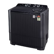 LG 11.5Kg Semi Automatic Top Load Washing Machine, Roller Jet Pulsator + Soak, Middle Black, P115ASKAZ