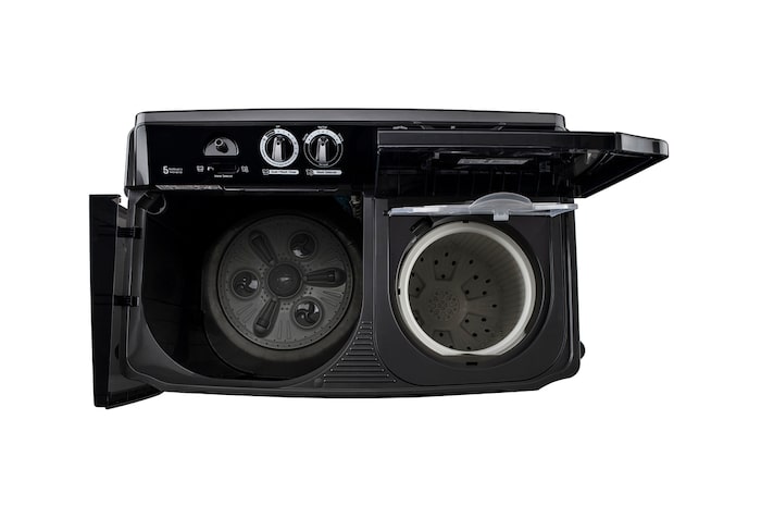 top view with door open