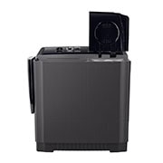 LG P1465SKAZ Semi Automatic Washing Machine Front View with Door Open