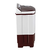 LG 7Kg Semi Automatic Top Load Washing Machine, Roller Jet Pulsator, Burgundy, P7010RRAZ