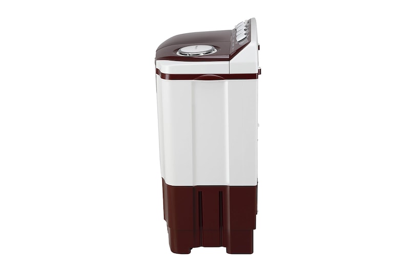 LG 7.5Kg Semi Automatic Washing Machine, Roller Jet Pulsator, Burgundy, 5 Star, P7510RRAZ
