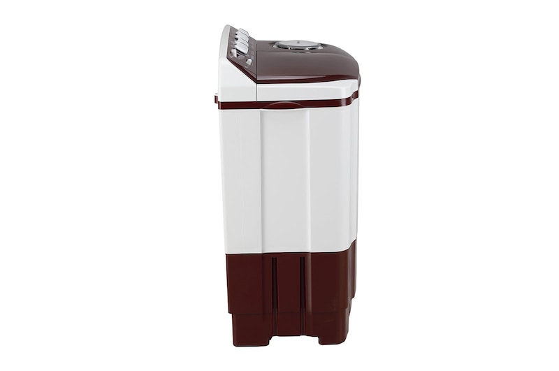 LG 7.5Kg Semi Automatic Washing Machine, Roller Jet Pulsator, Burgundy, 5 Star, P7510RRAZ