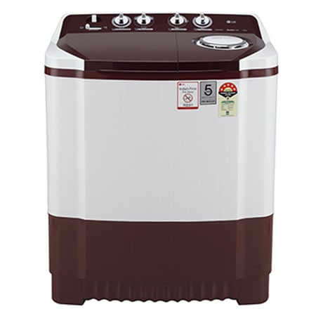 

LG 8Kg Semi Automatic Top Load Washing Machine, Roller Jet Pulsator, Rat Away, Burgundy - P8030SRAZ