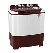 LG 8.5Kg Semi Automatic Top Load Washing Machine, Roller Jet Pulsator + Soak, Burgundy, P8530SRAZ