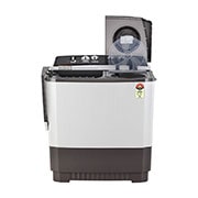 LG 9.5Kg Semi Automatic Top Load Washing Machine, Roller Jet Pulsator + Soak, Dark Gray, P955ASGAZ