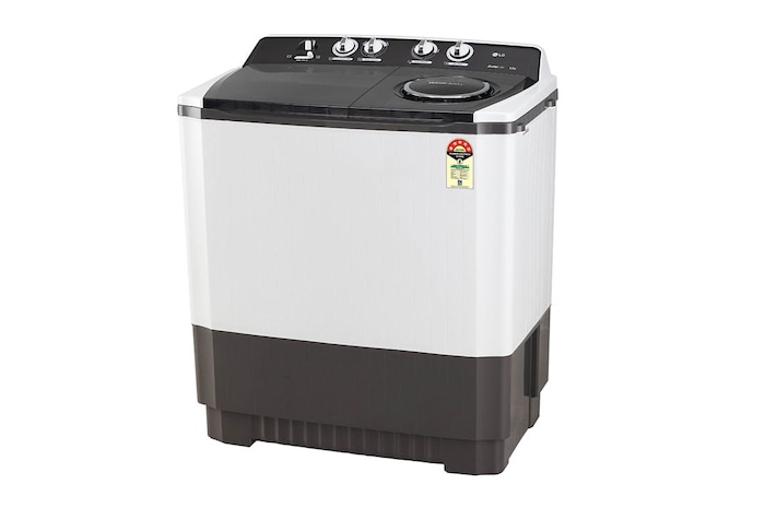 LG 9.5Kg Semi Automatic Washing Machine, Roller Jet Pulsator + Soak, Dark Gray, P955ASGAZ