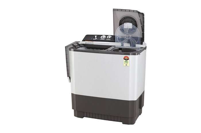 LG 9.5Kg Semi Automatic Washing Machine, Roller Jet Pulsator + Soak, Dark Gray, P955ASGAZ