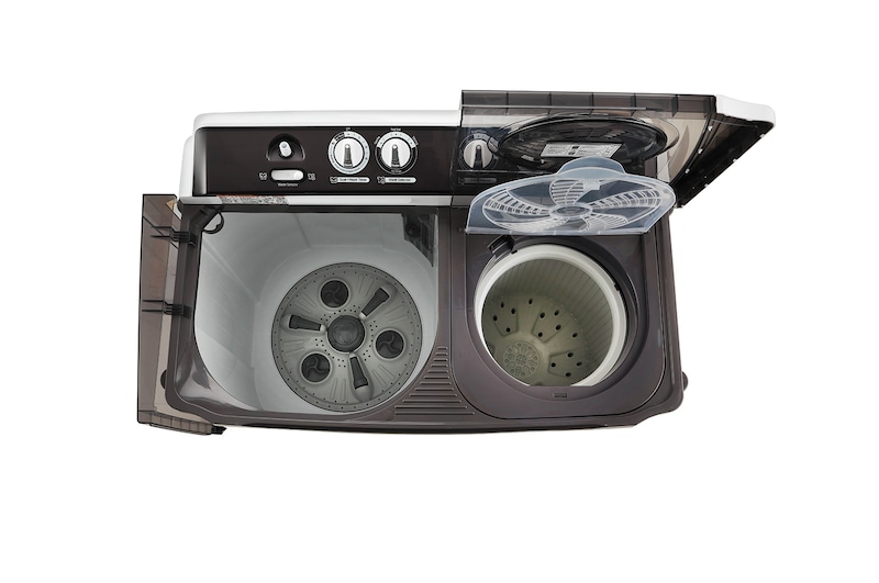 LG 9.5Kg Semi Automatic Washing Machine, Roller Jet Pulsator + Soak, Dark Grey, 5 Star, P955ASGAZ