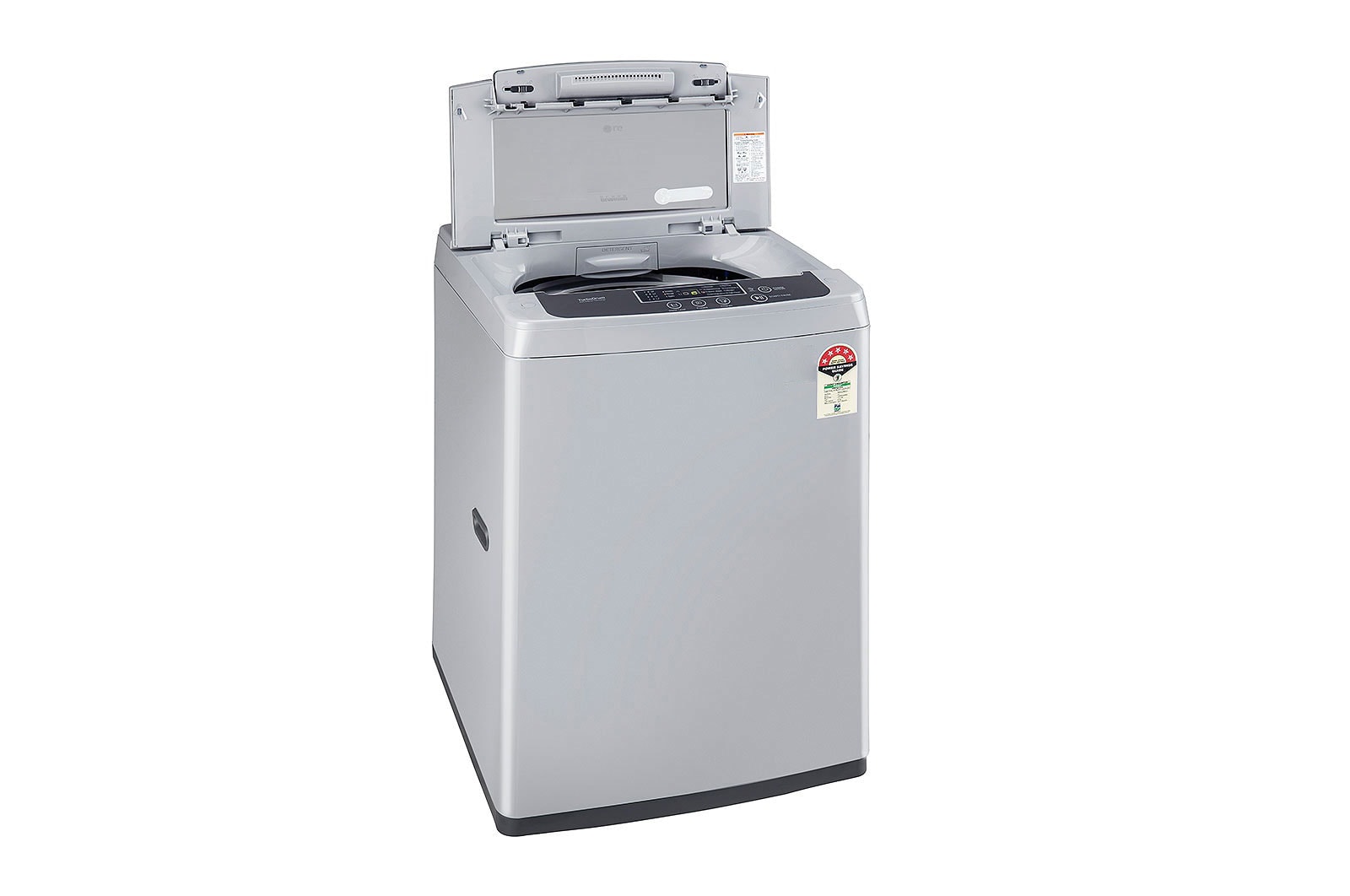 LG 6.5Kg Top Load Washing Machine, Smart Inverter Motor, Middle Free Silver , T65SKSF4Z