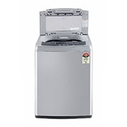 LG 6.5Kg Top Load Washing Machine, Smart Inverter Motor, Middle Free Silver, T65SKSF4ZD