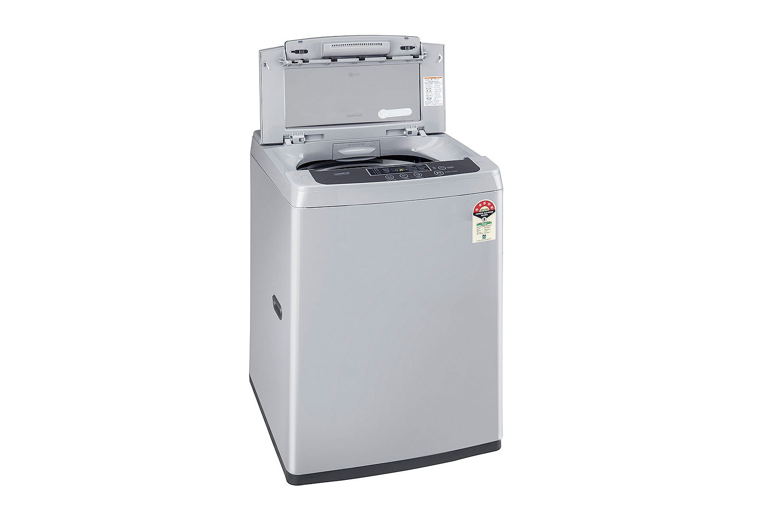 LG 6.5Kg Top Load Washing Machine, Smart Inverter Motor, Middle Free Silver, T65SKSF4ZD