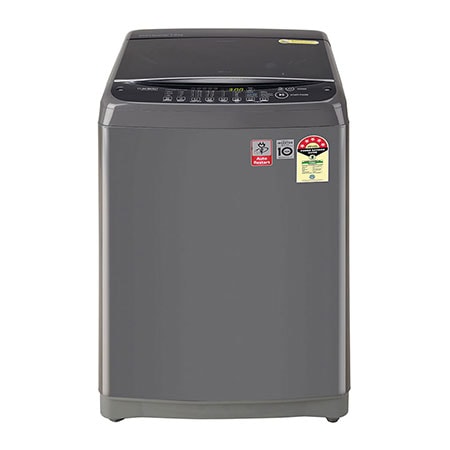 LG T70AJMB1Z top loading washing machine front view