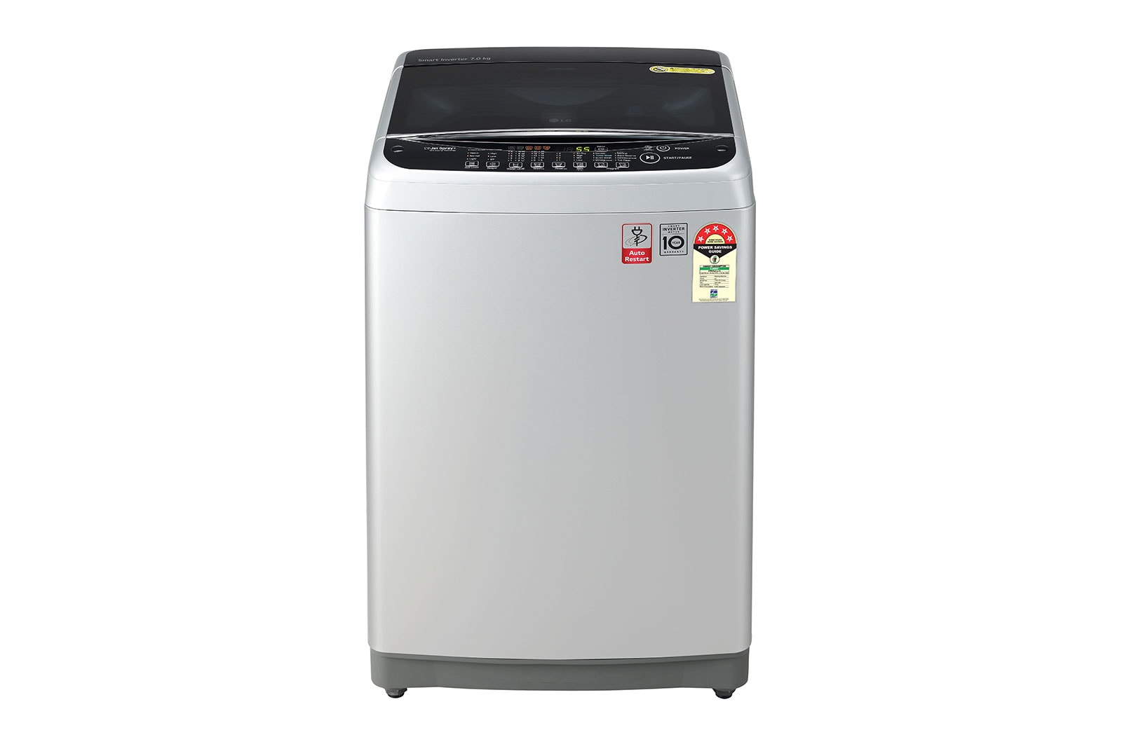 LG T70AJSF1Z top loading washing machine front view