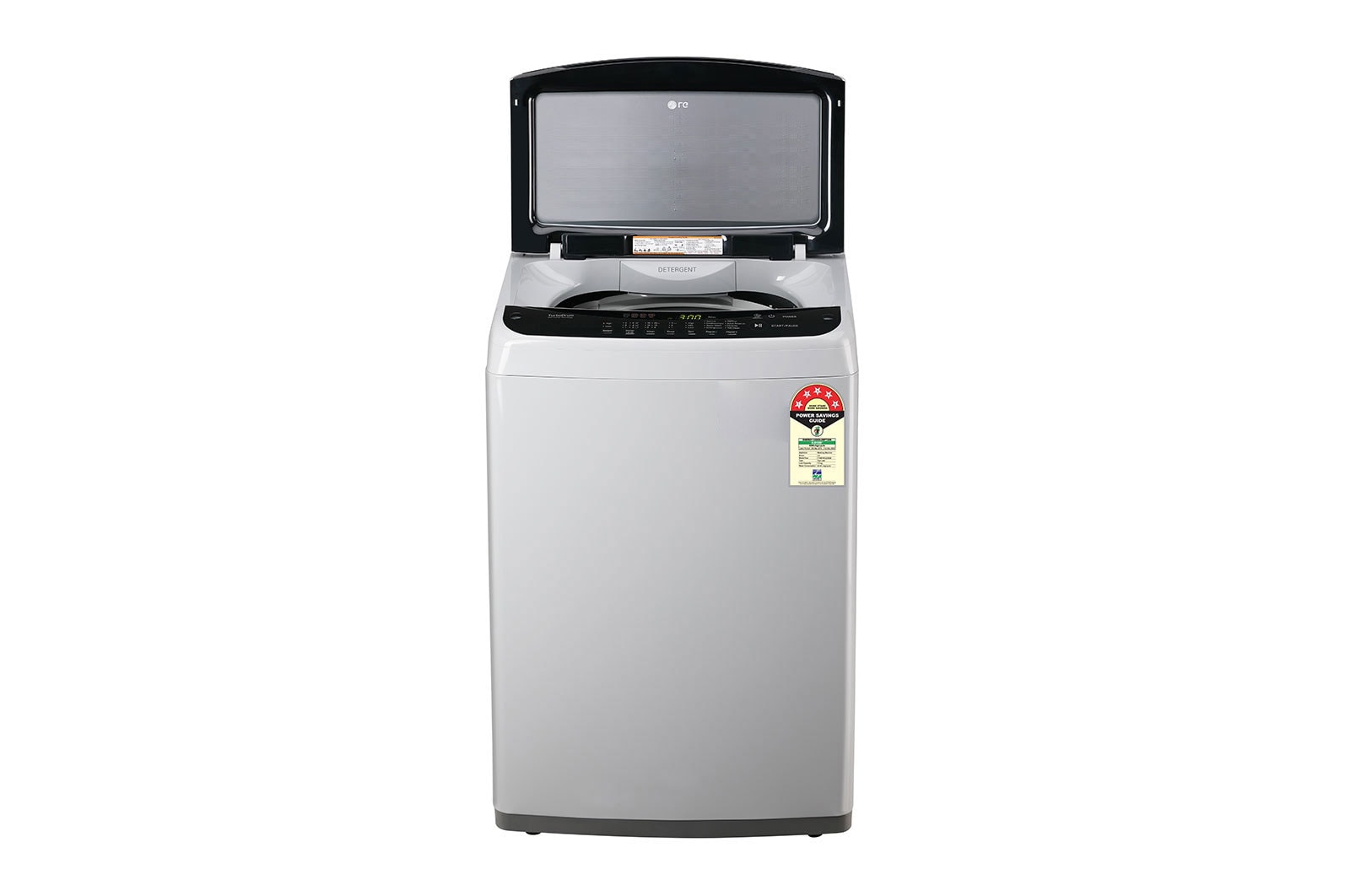 LG 7Kg Top Load Washing Machine, Smart Inverter Motor, Middle Free Silver, T70SPSF2Z