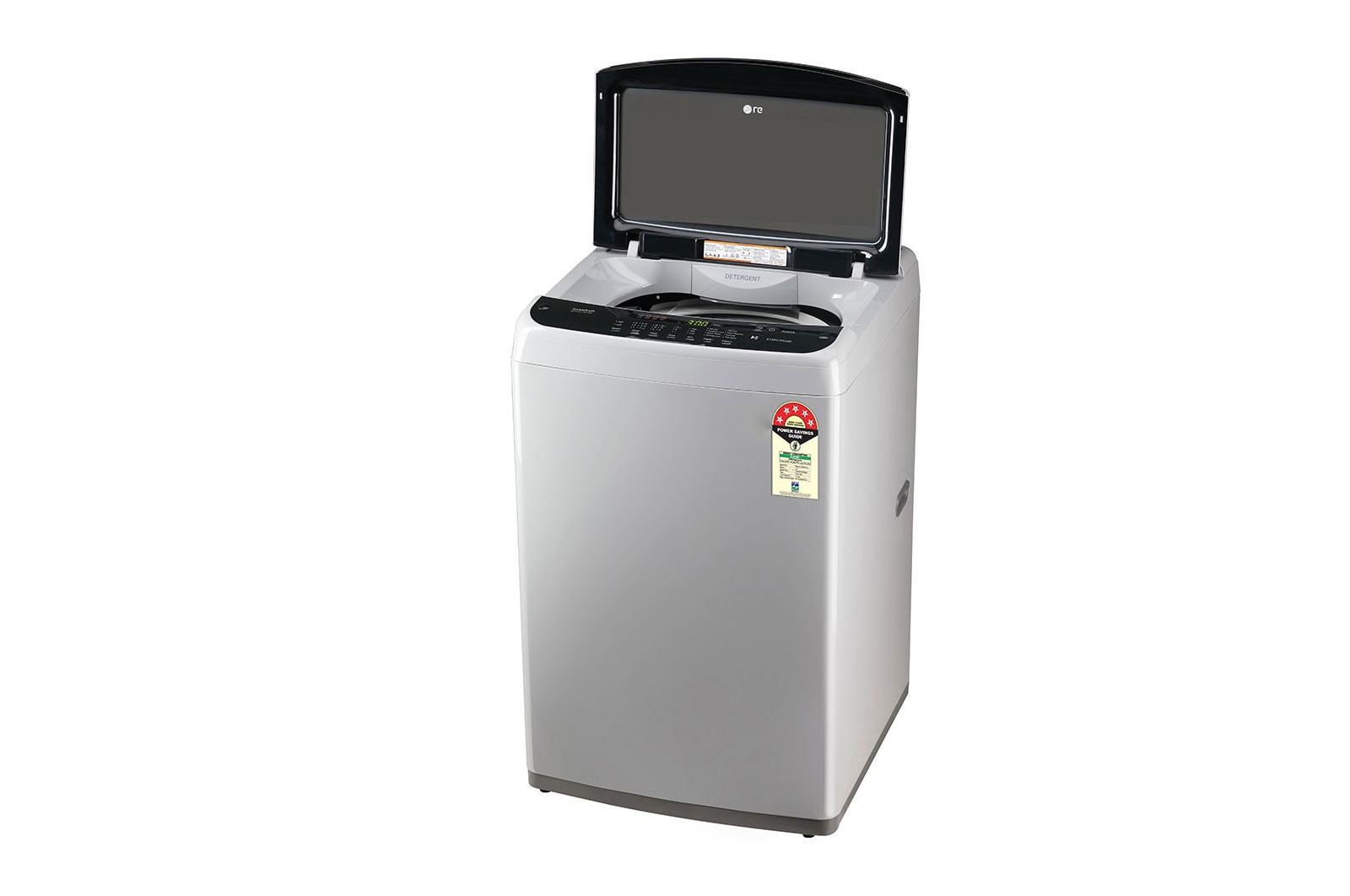 LG 7Kg Top Load Washing Machine, Smart Inverter Motor, Middle Free Silver, T70SPSF2Z