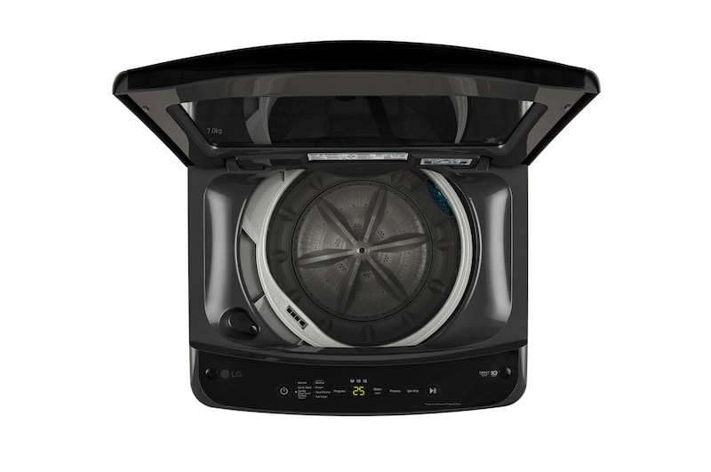 top view with door open