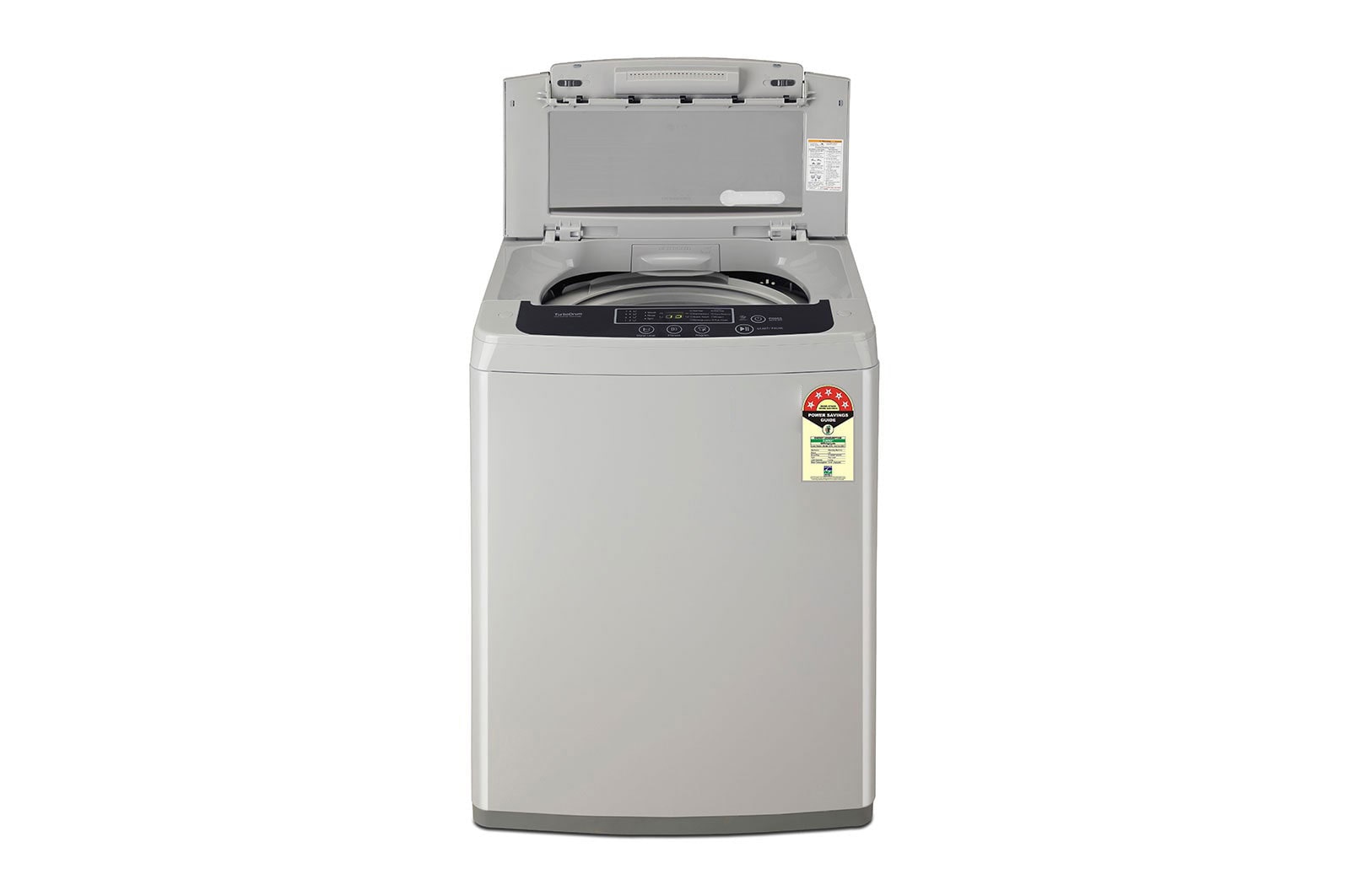 LG 7.5Kg Top Load Washing Machine, Smart Inverter Motor, Middle Free Silver, T75SKSF1Z