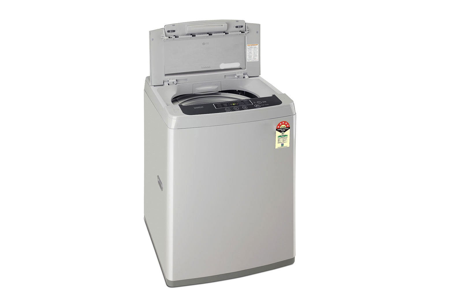 LG 7.5Kg Top Load Washing Machine, Smart Inverter Motor, Middle Free Silver, T75SKSF1Z