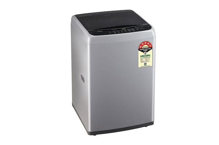 LG 7.5Kg Top Load Washing Machine, Smart Inverter Motor, Middle Free Silver , T75SPSF1Z