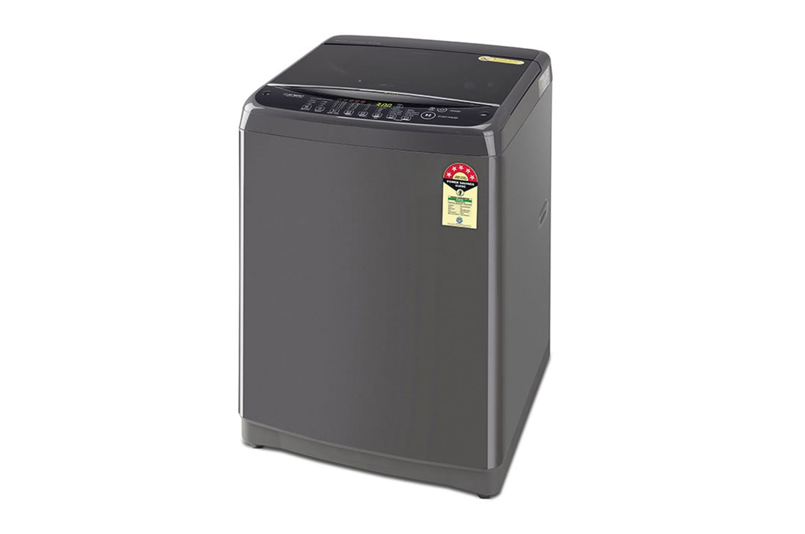 LG 8Kg Top Load Washing Machine, Auto Tub Clean, Middle Black, T80AJMB1Z