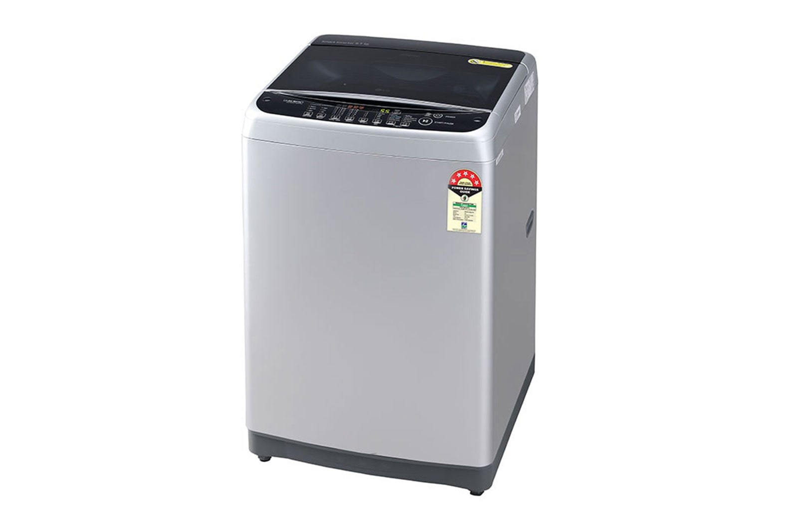 LG 8Kg Top Load Washing Machine, Auto Tub Clean, Middle Free Silver, T80AJSF1Z