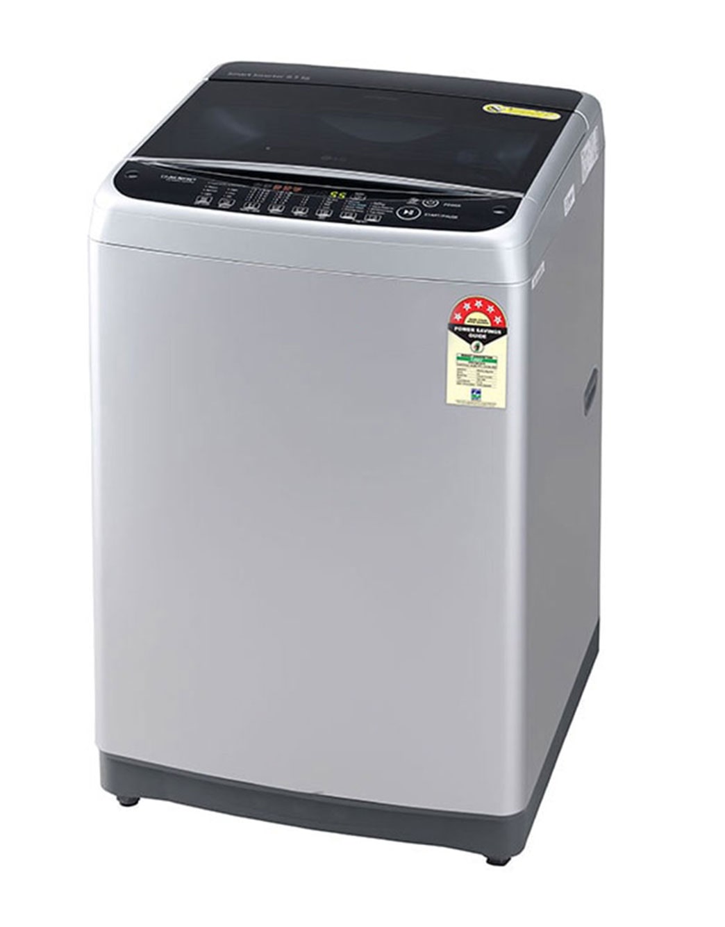 LG 8Kg Top Load Washing Machine, Auto Tub Clean, Middle Free Silver ...