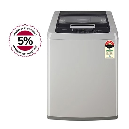 LG T80SKSF1Z top loading washing machine front view