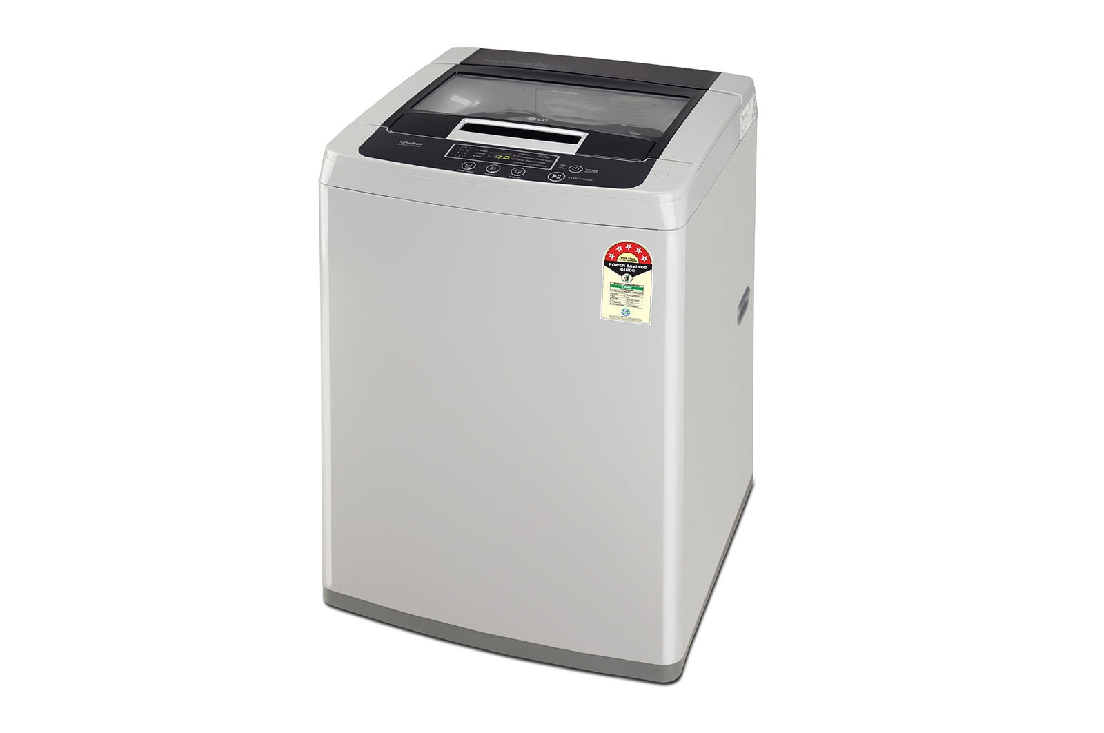 LG 8Kg Top Load Washing Machine, Smart Inverter Motor, Middle Free Silver, T80SKSF1Z