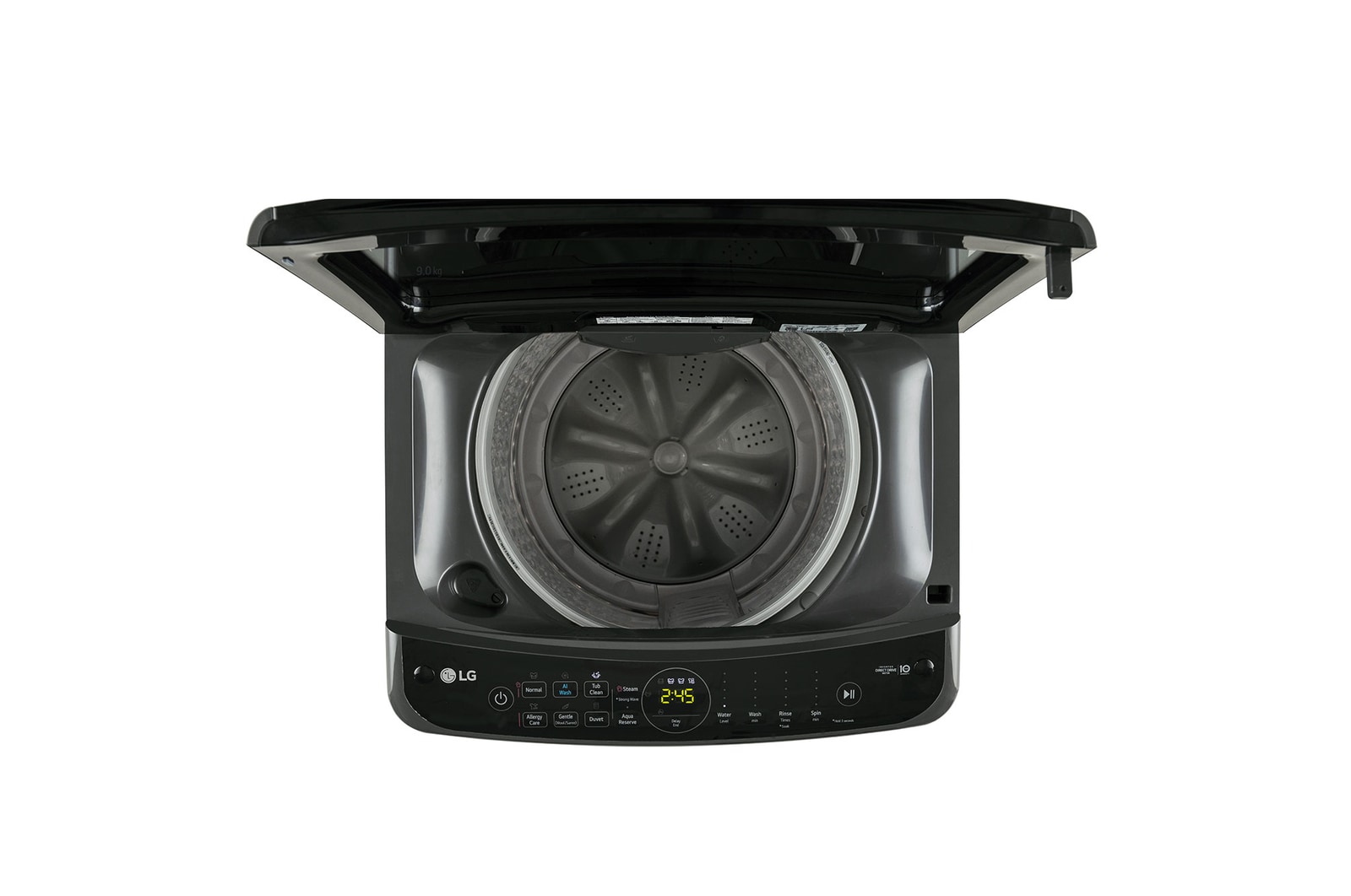 top view with door open