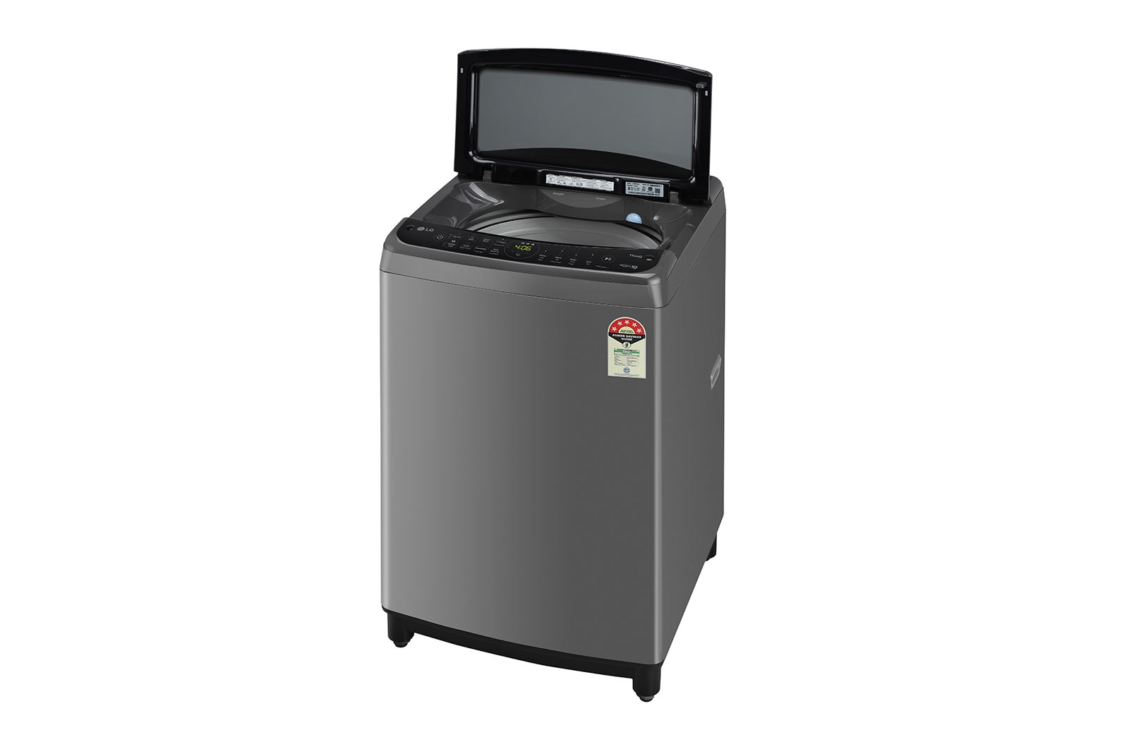 LG 9Kg Top Load Washing Machine, AI Direct Drive™, In-built Heater, Middle Black, THD09SWM