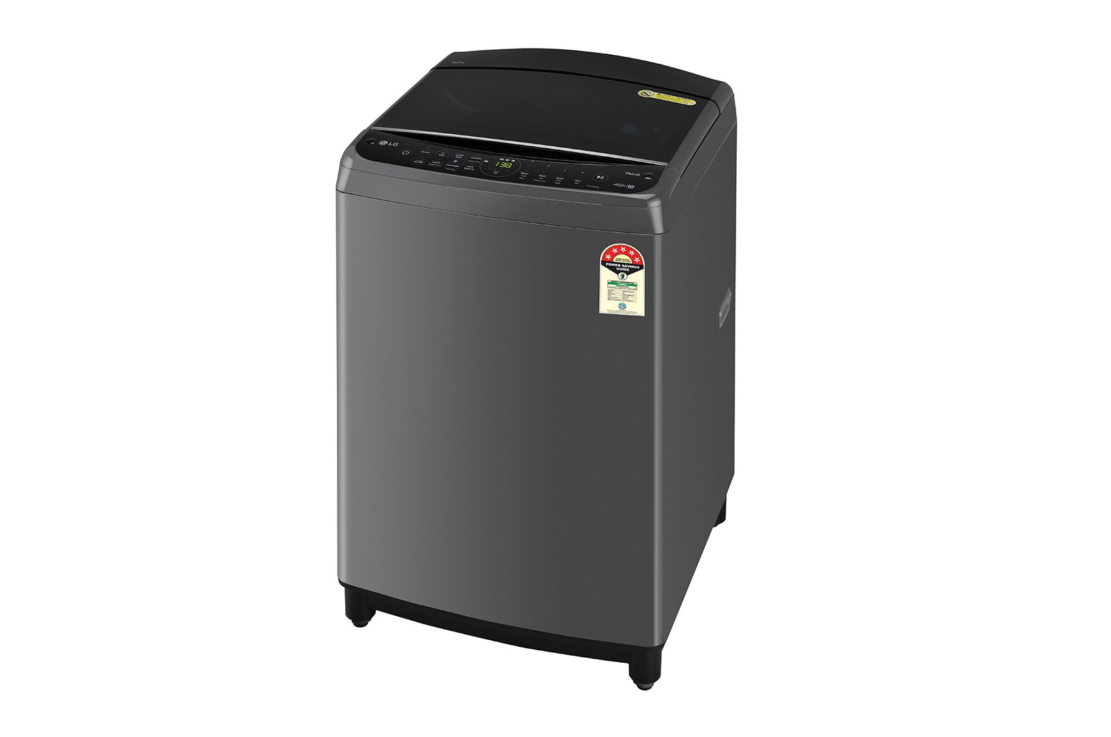 LG 10Kg Top Load Washing Machine, AI Direct Drive™, Turbowash, Middle Black, THD10NWM