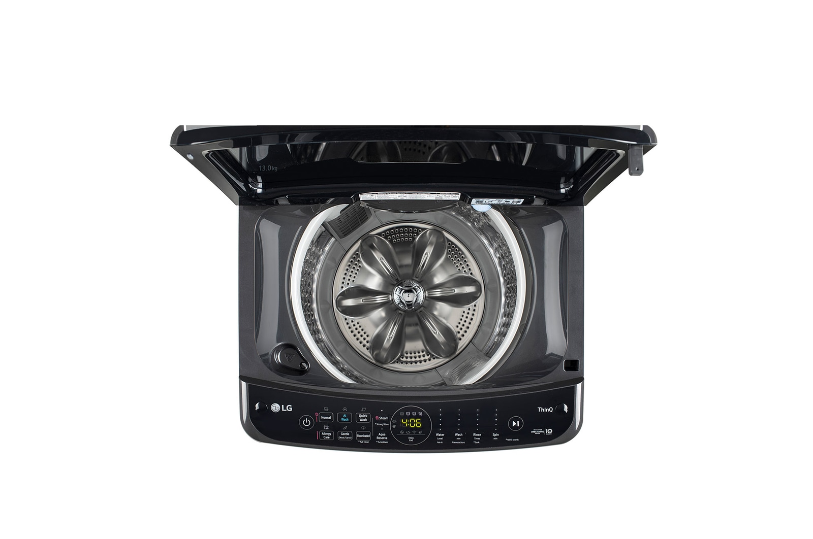 top view with door open