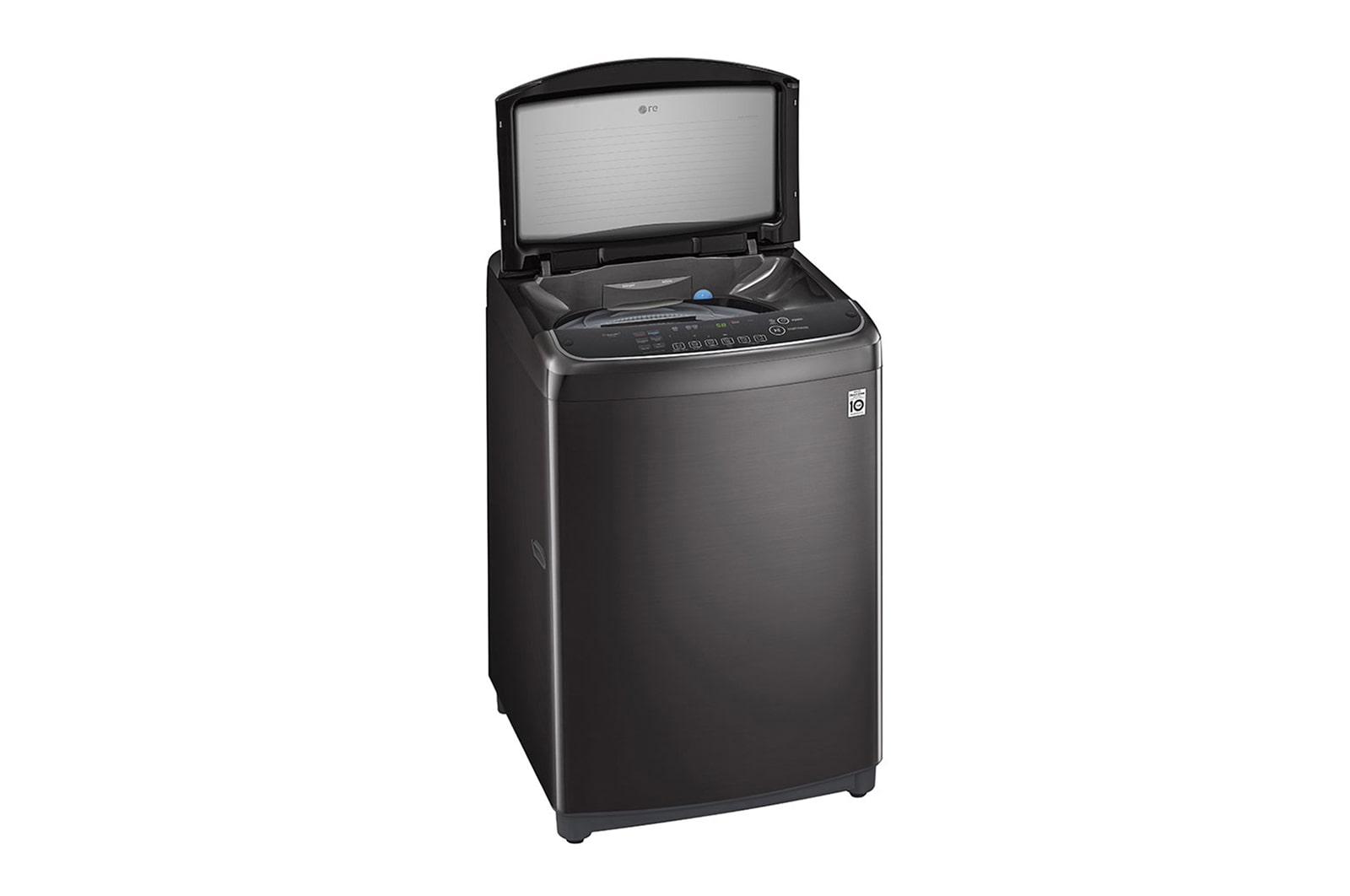 LG 18Kg Top Load Washing Machine, In-built Heater, Black, THD18STB