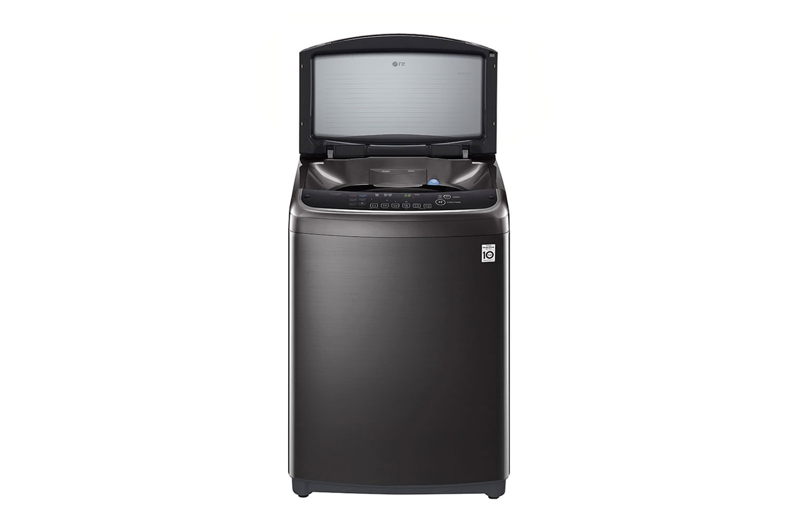 LG 18Kg Top Load Washing Machine, In-built Heater, Black, THD18STB