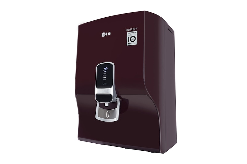 LG 8L UF+UV+HMR Water Purifier with Steel Tank, Crimson Red, WW120NNC