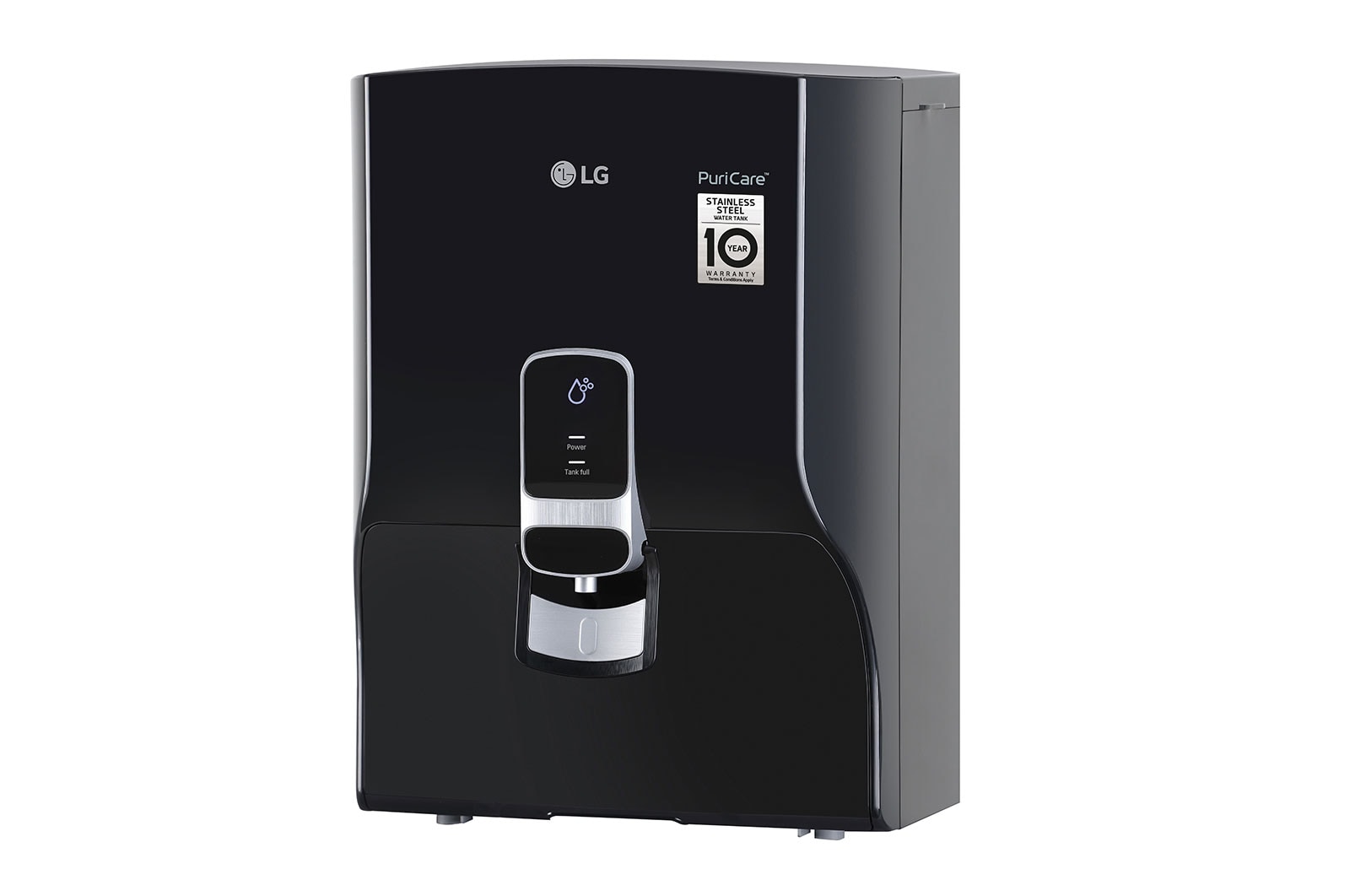 LG 8L RO+Mineral Booster Water Purifier with Steel Tank, Black, WW140NP