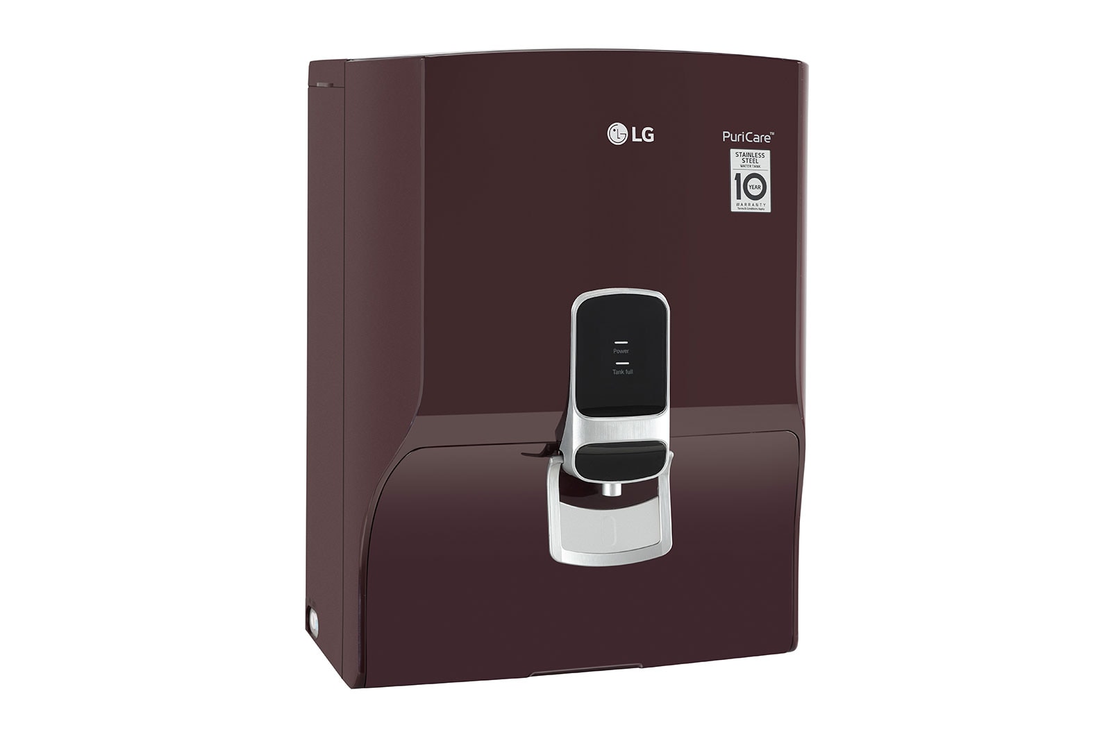 LG 8L RO+Mineral Booster Water Purifier with Stainless Steel Tank, Crimson Red, WW142NPC