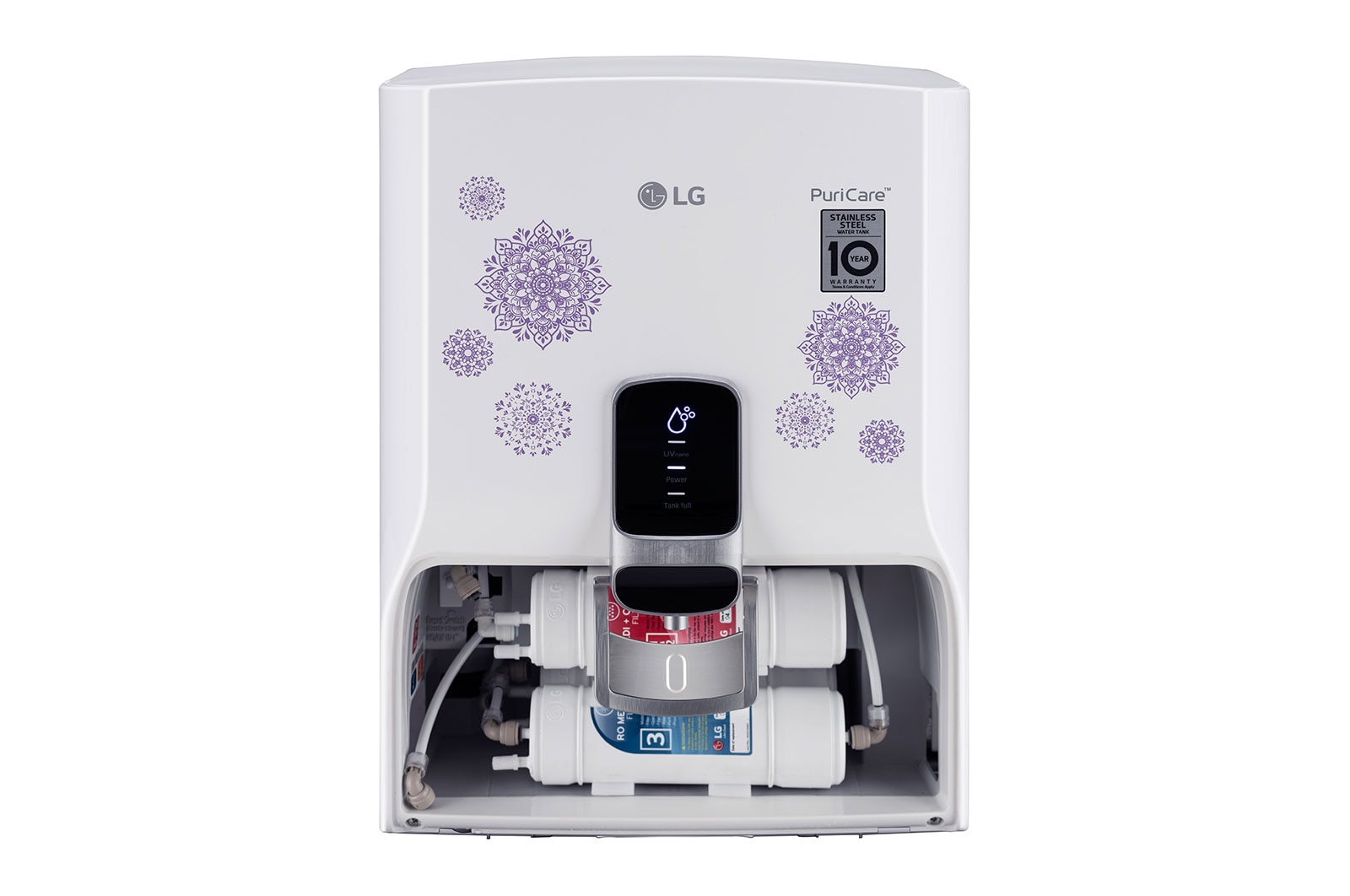 LG 8L RO+UV Water Purifier with Stainless Steel Tank, Ivory, WW145NPW