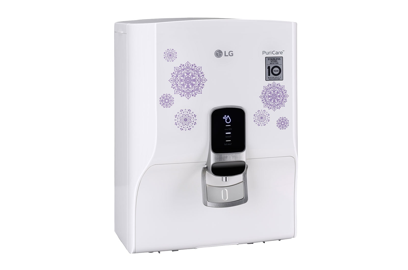 LG 8L RO+UV Water Purifier with Stainless Steel Tank, Ivory, WW145NPW