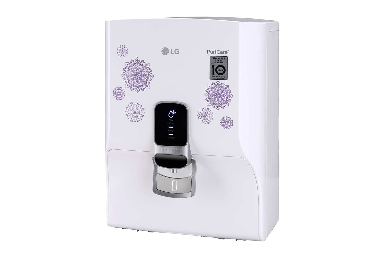 LG 8L RO+UV Water Purifier with Stainless Steel Tank, Ivory, WW145NPW