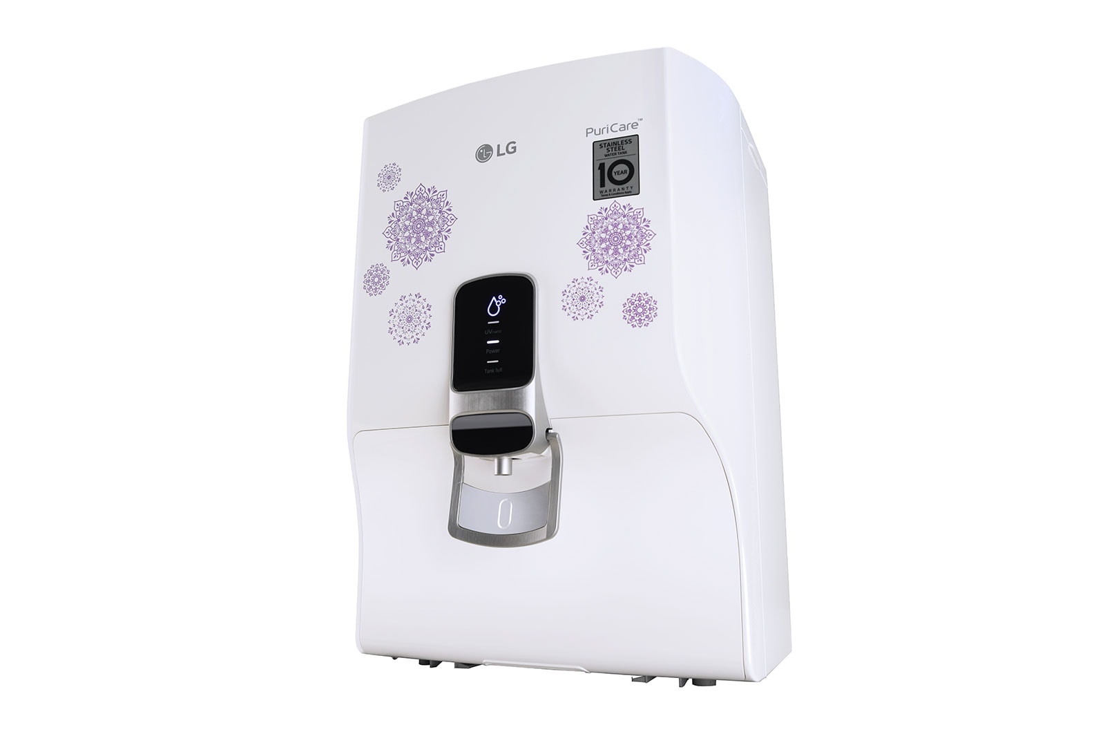 LG 8L RO+UV Water Purifier with Stainless Steel Tank, Ivory, WW145NPW